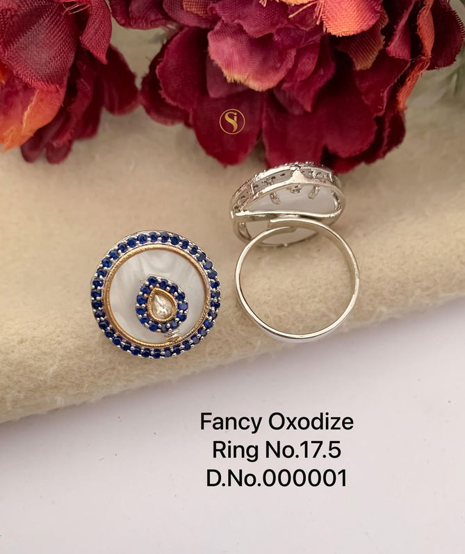 3 Fancy Designer Oxidized Ring Wholesale Shop In SUrat
